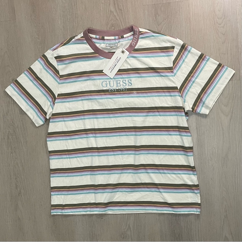 Guess Originals Striped Shirt Cream / Multicolor